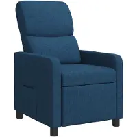vidaXL Liegesessel Blau Stoff