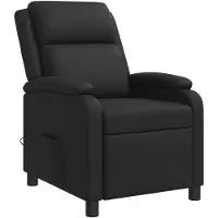 vidaXL Massage Relaxsessel Schwarz Kunstleder