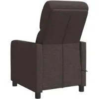 vidaXL Massage Relaxsessel Dunkelbraun Polyester