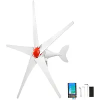 Vevor 800W 12V Horizontale Windkraftanlage Windgenerator mit MPPT &amp; PWM