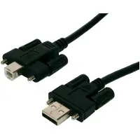 EXSYS EX-K1552V - USB 2.0 cable A male - B male 2.0 m, 2 m, USB A, USB B, Männlich/Männlich, Schwarz