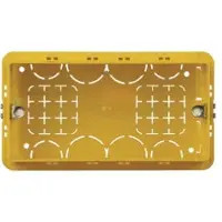 Legrand Bticino Bticino 4 Module Quadratisch Gelb Unterputzdose 130x71x52mm - BT504E [5 Stück]