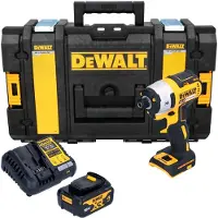 DeWalt DCF 887 M1 Akku Schlagschrauber 18 V 205 Nm 1/4" Brushless + 1x Akku 4,0 Ah + Ladegerät + Tough Box