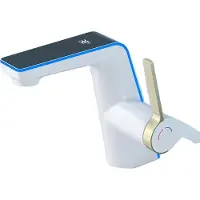 OEM Waschtischarmatur, Hebelsteuerung, Kompatibilität mit heißem und kaltem Wasser, Weiß