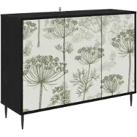 vidaXL Sideboard GOTHA Schwarz Eichen-Optik 102 x 33 x 76 cm