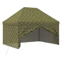 vidaXL Zelt mit 4 Seitenwänden 2,95 x 4,1 m Army Tarnung