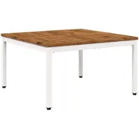 vidaXL Couchtisch Natürlich und Weiß 80 x 80,5 x 45 cm