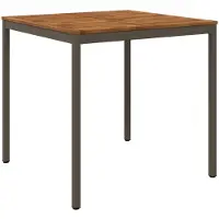 Syfax Gartenbar-Tisch NAARDEN Natur und Kaffee 110 x 108,5 x 105 cm