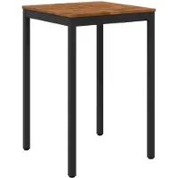 vidaXL Gartenbar-Tisch Natürlich und Schwarz 70 x 68,5 x 105 cm