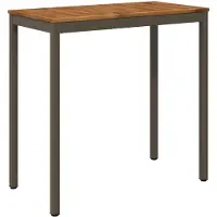 Syfax Gartenbar-Tisch Natur und Kaffee 108,5 x 55 x 105 cm