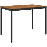 Syfax Gartenbar-Tisch Natürlich und Schwarz 147 x 88,5 x 105 cm