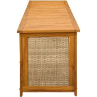 vidaXL Gartenlagerbox 185 L Massivholz Akazie 200 x 50 x 56 cm Beige