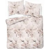 Detexpol Home Elegance Satin-Bettwäsche 160x200 Beige Blumen