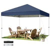 Hawthyhome Faltpavillon 3x3m Wasserdicht UV-Schutz 50+ Höhenverstellbar Blau