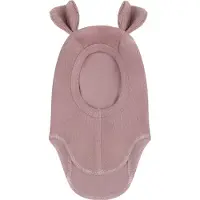 Huttelihut - Kid's Balaclava Ears Wool Rib - Sturmhaube Gr 48 cm - 6-12 Months woodrose