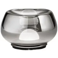 Perenz LED-Tischleuchte Serie 10S48534, rauchfarbenes Spiegelglas, mattschwarz, 12 W, 3000 K, modernes elegantes Design -