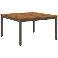 vidaXL Couchtisch Natur und Kaffee 80 x 80,5 x 45 cm Massivholz Akazie