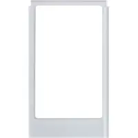Hager Großer eckiger Glasdesign-Rahmen Polarweiß - WD2231