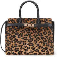 L.credi Handtasche Umhängetasche Subira Hand Bag Brown / Mix mehrfarbig