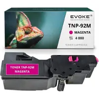 Evoke Kompatible Tonerkartusche für den Drucker Konica Minolta TNP-92Y AE1Y250 TNP92, Gelb, 4.000 Seiten, kompatibel mit Bizhub C3120i
