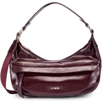 L.credi Schultertasche Umhängetasche Sohanni Hobo Bag Cherry Shade weinrot