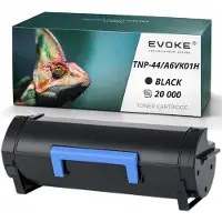 Evoke Kompatible Tonerkartusche für den Drucker Konica Minolta TNP-44 A6VK01H, Schwarz, 20.000 Seiten, kompatibel mit Bizhub 4750 und 4050