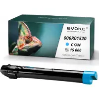 Evoke Kompatible Tonerkartusche für den Drucker Xerox 7525C 006R01520, Cyan, 15.000 Seiten, kompatibel mit WC 7525, 7530, 7535, 7545, 7830, 7835, 7845, 7855