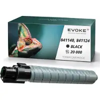 Evoke Kompatible Tonerkartusche für den Ricoh-Drucker MPC-2800 3300K 841140, 841124, Schwarz, 20.000 Seiten, kompatibel mit Aficio MP C2800, C3300, C3001, C3501
