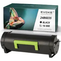 Evoke Kompatible Tonerkartusche für den Lexmark-Drucker M1145 24B6035 , Schwarz, 16.000 Seiten, kompatibel mit M1145 und XM1145