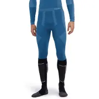 Falke Herren Tights Warm, L, Blau, Uni