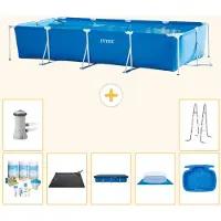 Intex Rechteckiger Frame Pool - 450x220x84 cm - 8-teilig S20068