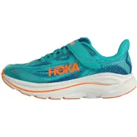 Hoka One One - Kid's Clifton 10 Little - Runningschuhe Gr 30 2/3 blau/ electric aqua