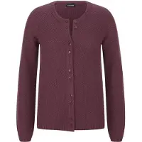 Goldner "Cardigan aus Baumwolle, Rundhals" Piqué-Optik