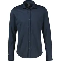 Lerros 1100000002199 "Dynamisches Herrenhemd aus luftigem Cool & Dry Mischgewebe", Herren, Gr. S, Normalgrößen, blau (classic navy), 75% Baumwolle, 25% Polyester, Hemden 1100000002199