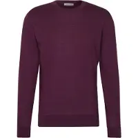 Seidensticker Pullunder "Schwarze Rose", Herren, Gr. XXL, weinrot, 100% Wolle, unifarben, regular fit, Rundhals, Pullover Pullunder, 1/1 Rundhals Uni