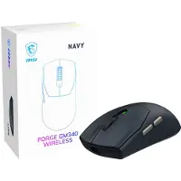 MSI Forge GM340 W Navy Wireless Gaming Maus - Maus