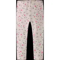Name it Leggings "NMFNISALA LEGGING PB", Mädchen, Gr. 110, N-Gr, peyote melange, Jersey, Obermaterial: 100% Baumwolle, bedruckt, lang, Hosen Leggings, Baumwolle, Alloverdruck