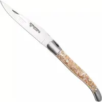 Laguiole En Aubrac L0212IIFFCQT, Sandvik 12C27, Trocha Shell Taschenmesser, 12 cm