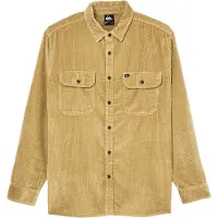 Quiksilver Langarmshirt "Venture Cord", Herren, Gr. L, beige (kelp), Obermaterial: 100% Baumwolle., Shirts Langarmshirt