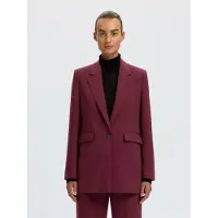 SELECTED WOMEN Damen Blazers Slfrita Ls Relaxed Blazer - Bordeaux - Größe 34