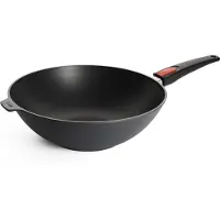 Norbert Woll Woll Diamond Lite Guss-Wok- und Rührpfanne: abnehmbarer Stiel, Alle Herdarten inkl. Induktion, Ø 32 cm, 10 cm hoch, 4.6 Liter