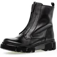Gabor Stiefelette, Blockabsatz, Reißverschluss-Boots mit Front-Zipper