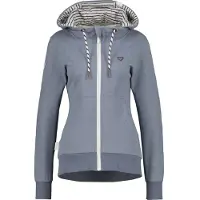 Alife & Kickin "JessyAK A" leichte Kapuzensweatjackemit Logo-Schriftzug auf den Ärmeln