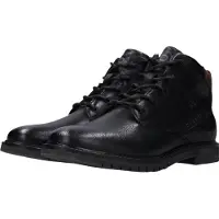 Bugatti Schnürstiefelette , Herren, Gr. 45, Textil, schwarz, Lederimitat, Schuhe Schnürstiefelette, Schnürboots mit Profilsohle, schmale Form