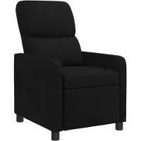 vidaXL Liegesessel Schwarz Stoff