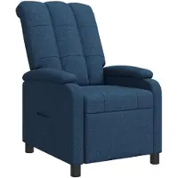 vidaXL Liegesessel Blau Stoff