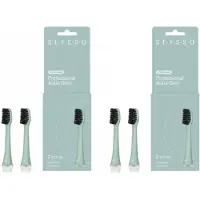 Seysso Basic Color Zahnbürstenköpfe Aqua Grey (4 Stück)