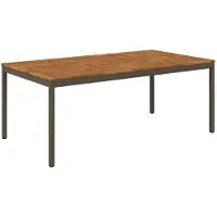 vidaXL Gartentisch Natur und Kaffee 196 x 100,5 x 75 cm