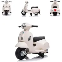 Chipolino Kindermotorrad Mini Vespa, Elektrofahrzeug, Stützräder, 30 W, 2,5 km/h