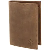 OXMOX Leder Geldbörse Leather RFID Protect Kombibörse Ox 2.0 Embossed Vintage Light Brown braun